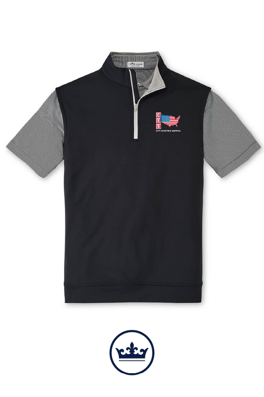 Peter Millar Men's Galway Performance Quarter-Zip Vest