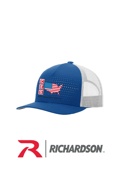Richardson 163 Laser Cut Five Panel Trucker