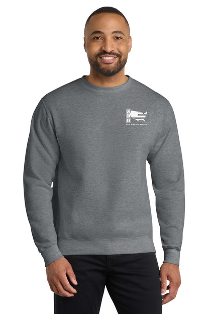 Port & Co® Core Fleece Crewneck Sweatshirt - Veterans Day