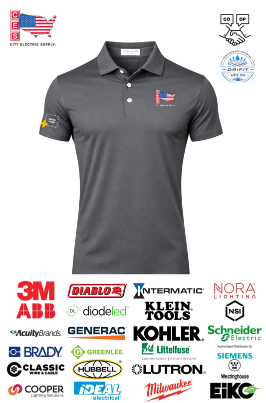 Peter Millar Mens Solid Performance Polo - Self Collar - Co-op
