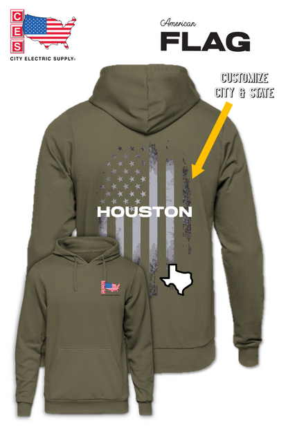 Hooded Sweatshirt - FLAG - CUSTOM