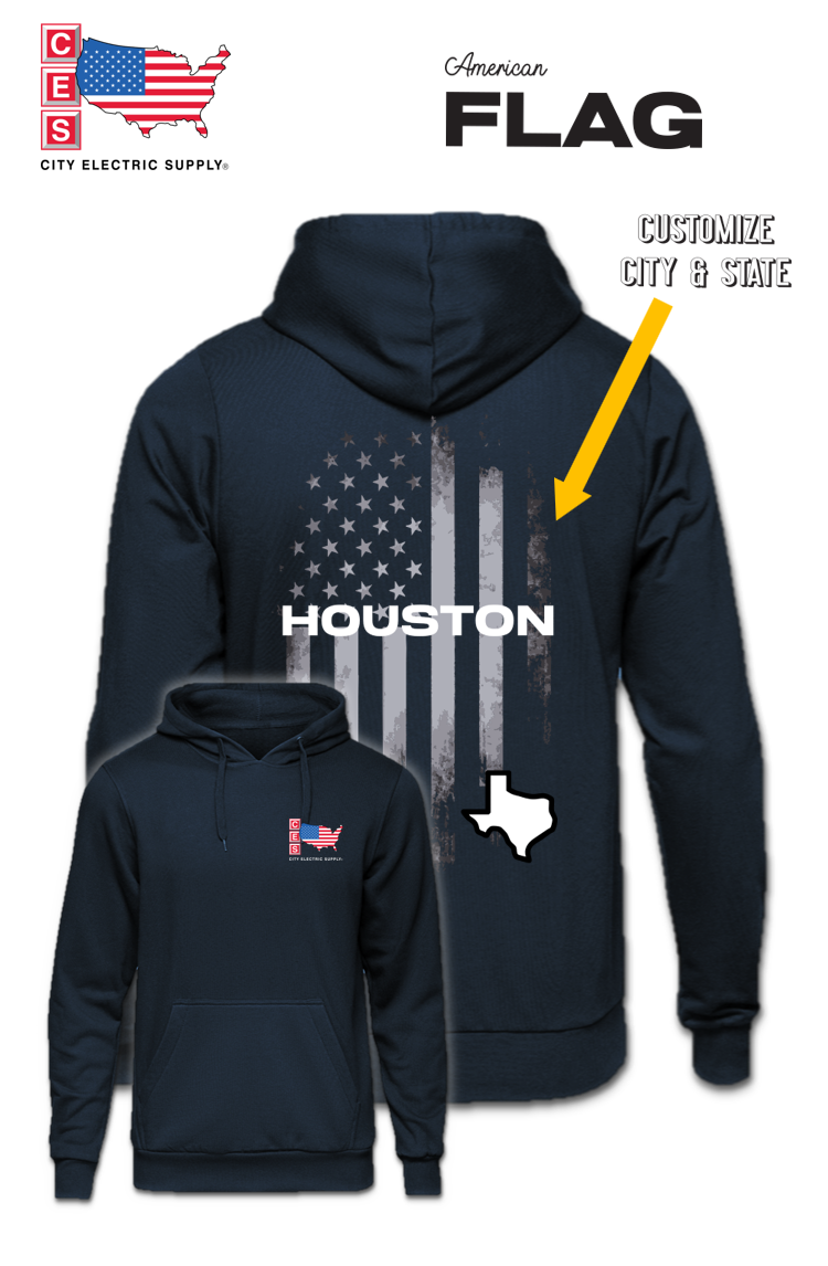 Hooded Sweatshirt - FLAG - CUSTOM