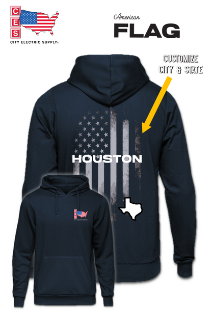 Hooded Sweatshirt - FLAG - CUSTOM