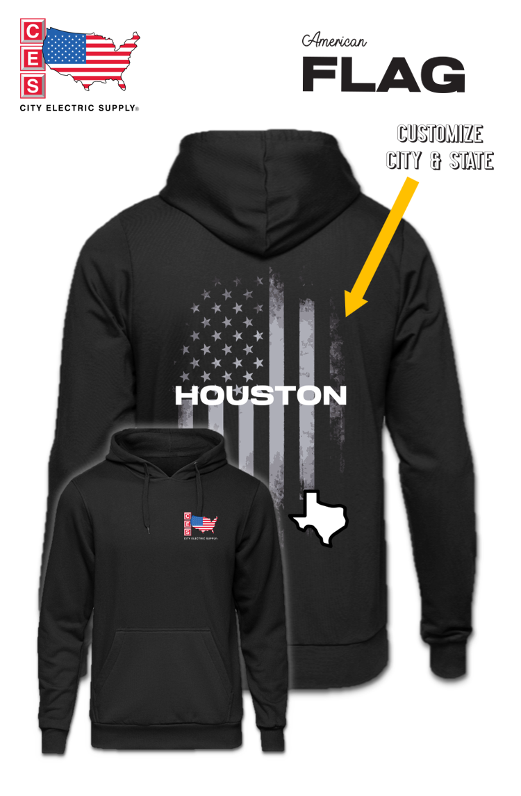 Hooded Sweatshirt - FLAG - CUSTOM