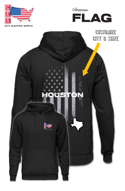 Hooded Sweatshirt - FLAG - CUSTOM