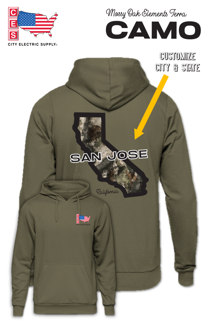 Hooded Sweatshirt - Terra Camo - CUSTOM