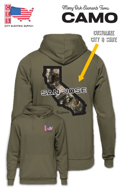 Hooded Sweatshirt - Terra Camo - CUSTOM