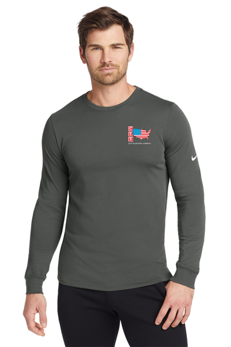 Nike Dri-FIT Cotton/Poly Long Sleeve Tee