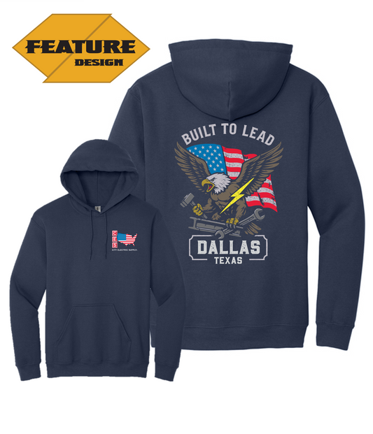 Hooded Sweatshirt - Built To Lead - CUSTOM