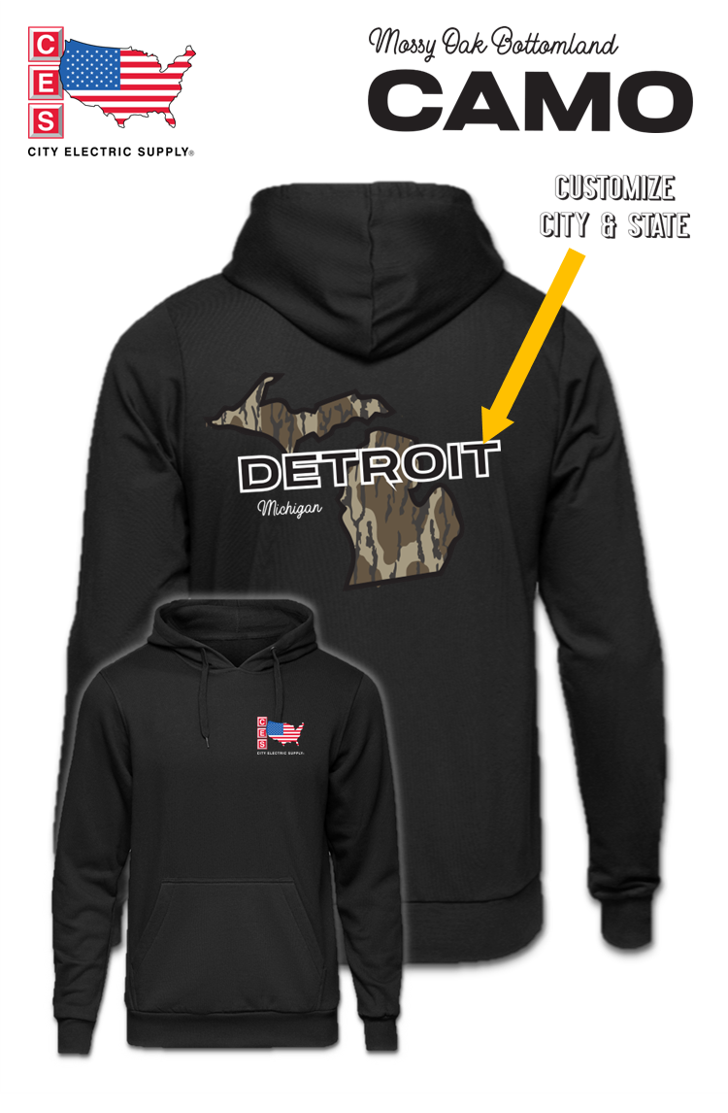 Hooded Sweatshirt - Bottomland Camo - CUSTOM