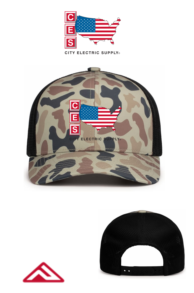WEEKENDER DUCK CAMO TRUCKER SNAPBACK CAP