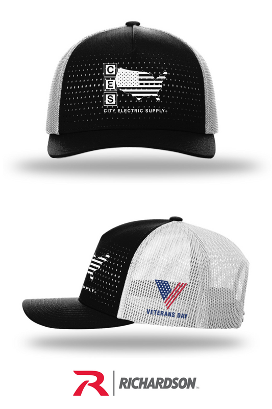 Richardson 163 Laser Cut Five Panel Trucker - Veterans Day