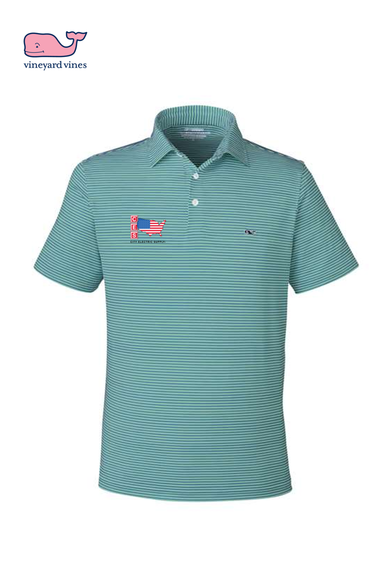 Vinyard Vines Bradley Stripe Sankaty Polo