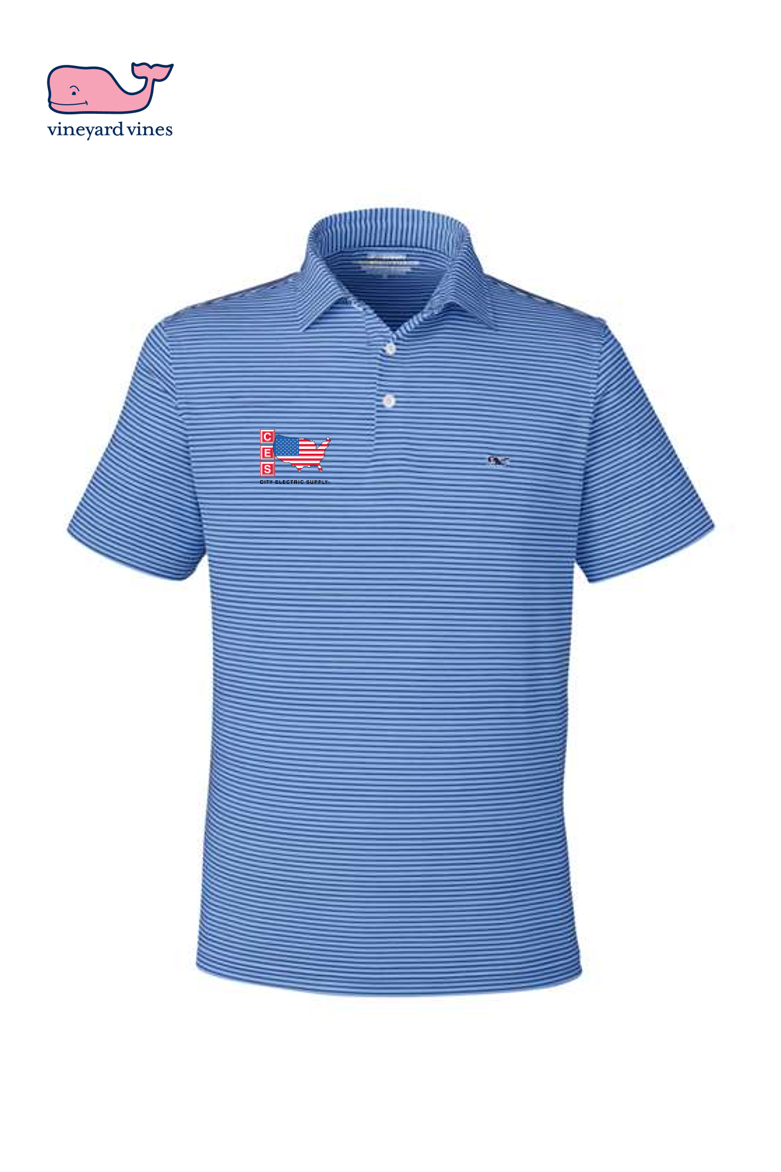Vinyard Vines Bradley Stripe Sankaty Polo