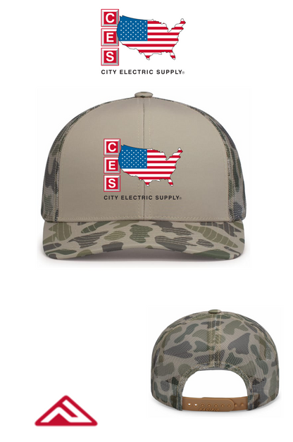 WEEKENDER DUCK CAMO TRUCKER SNAPBACK CAP