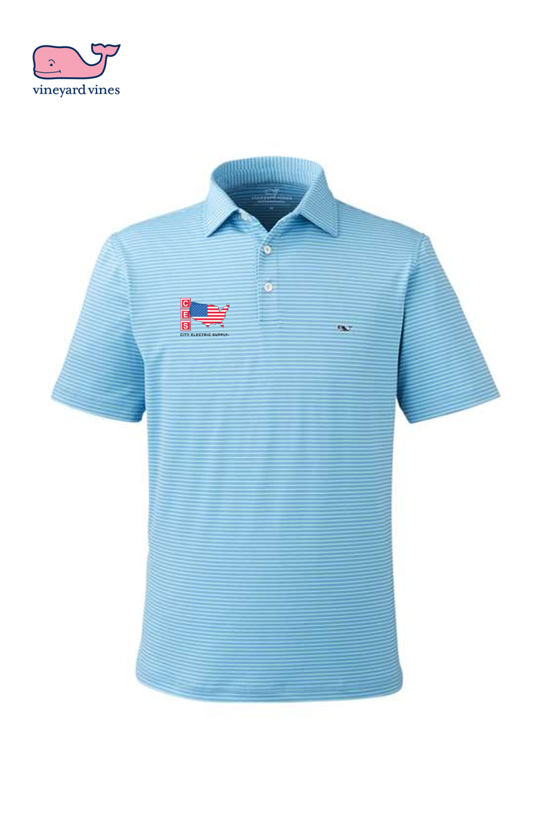Vinyard Vines Bradley Stripe Sankaty Polo