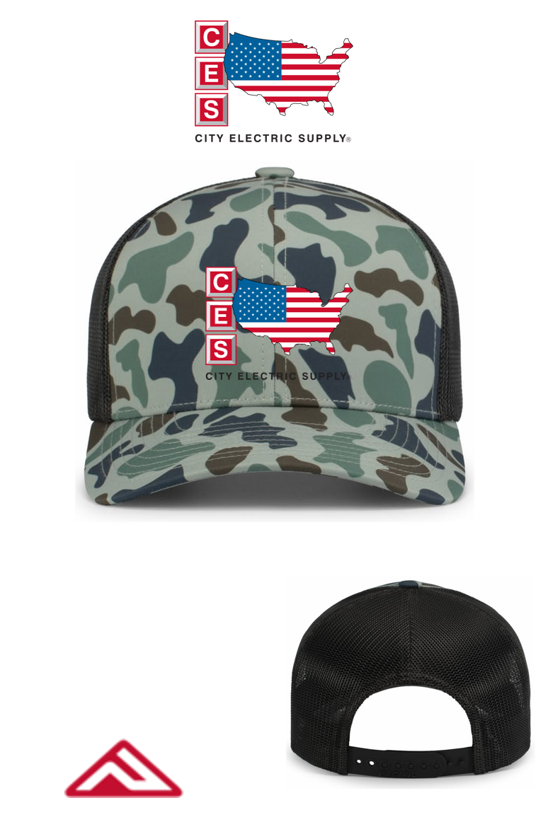 WEEKENDER DUCK CAMO TRUCKER SNAPBACK CAP