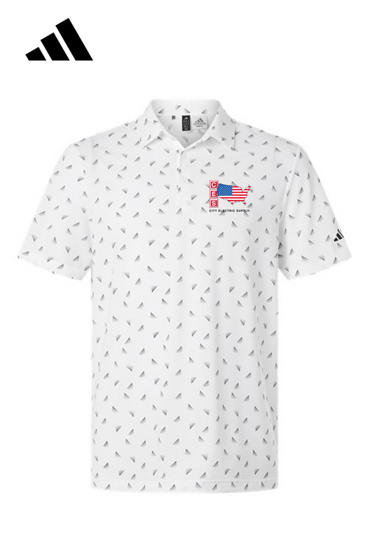 Adidas Men's Ultimate365 Mesh Print Polo