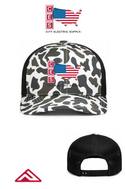 WEEKENDER DUCK CAMO TRUCKER SNAPBACK CAP