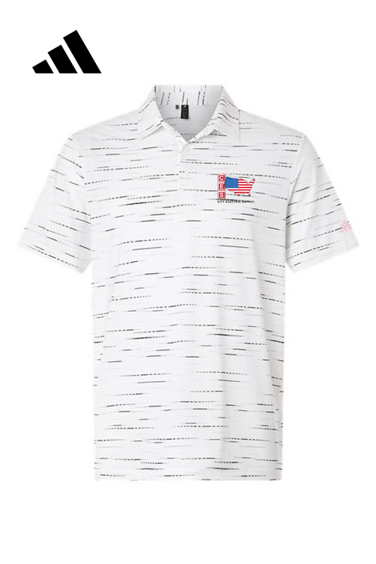 Adidas Men's Ultimate365 Mesh Glimmer Print Polo