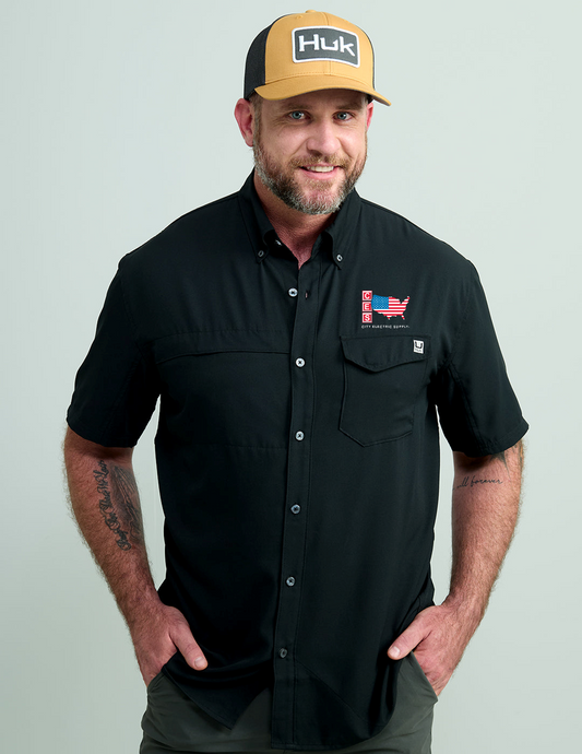 HUK Tide Point Short Sleeve Shirt