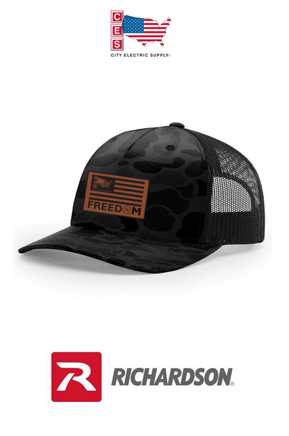Richardson 112PFP | PRINTED FIVE PANEL TRUCKER - America 250