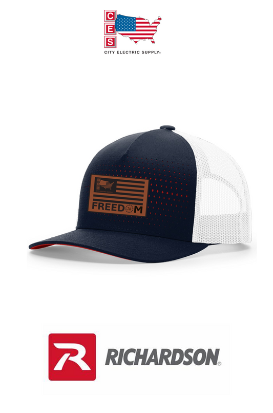 Richardson 163 | LASER CUT FIVE PANEL TRUCKER- America 250