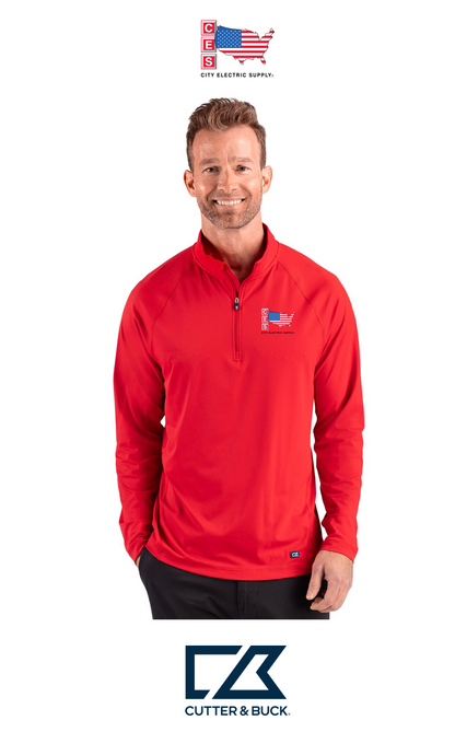 Cutter & Buck Prospect Recycled Featherlight Stretch Mens Quarter Zip