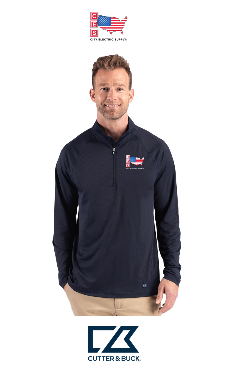 Cutter & Buck Prospect Recycled Featherlight Stretch Mens Quarter Zip