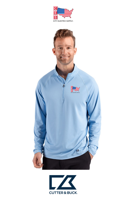 Cutter & Buck Prospect Recycled Featherlight Stretch Mens Quarter Zip