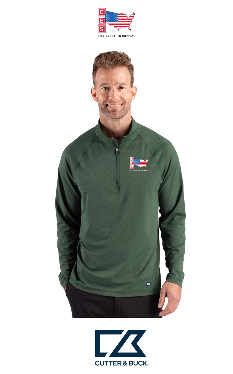 Cutter & Buck Prospect Recycled Featherlight Stretch Mens Quarter Zip