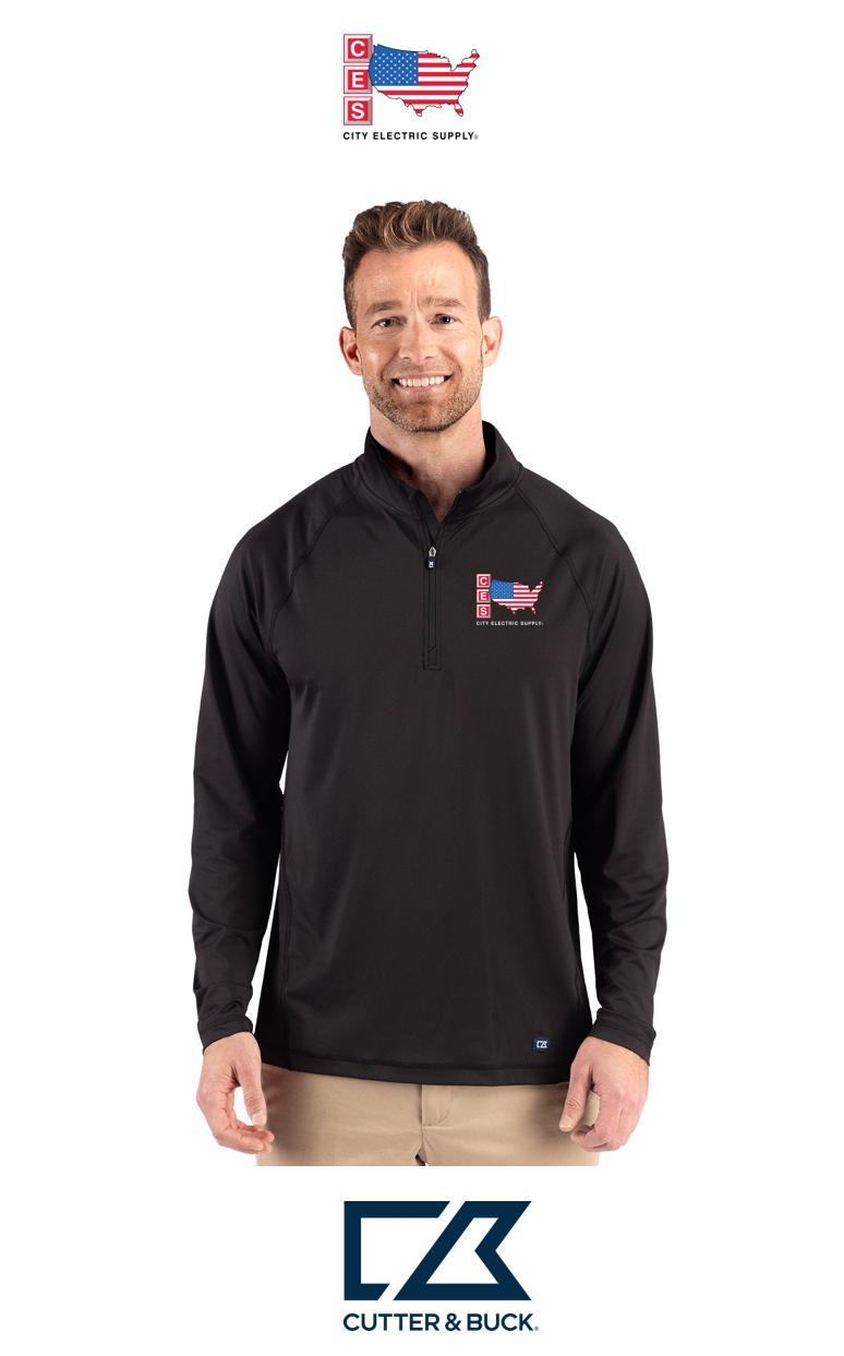 Cutter & Buck Prospect Recycled Featherlight Stretch Mens Quarter Zip