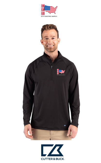 Cutter & Buck Prospect Recycled Featherlight Stretch Mens Quarter Zip