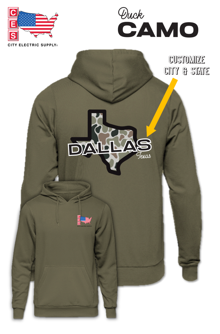 Hooded Sweatshirt - Duck Camo - CUSTOM