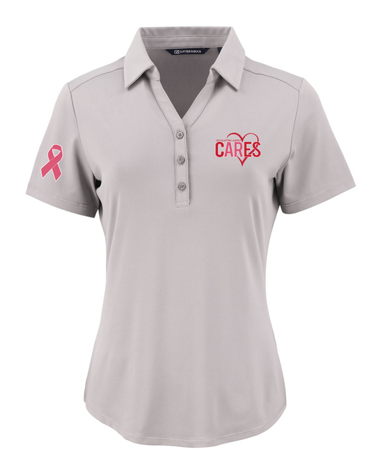 Cutter & Buck Forge Eco Stretch Womens Polo - Breast Cancer Awareness