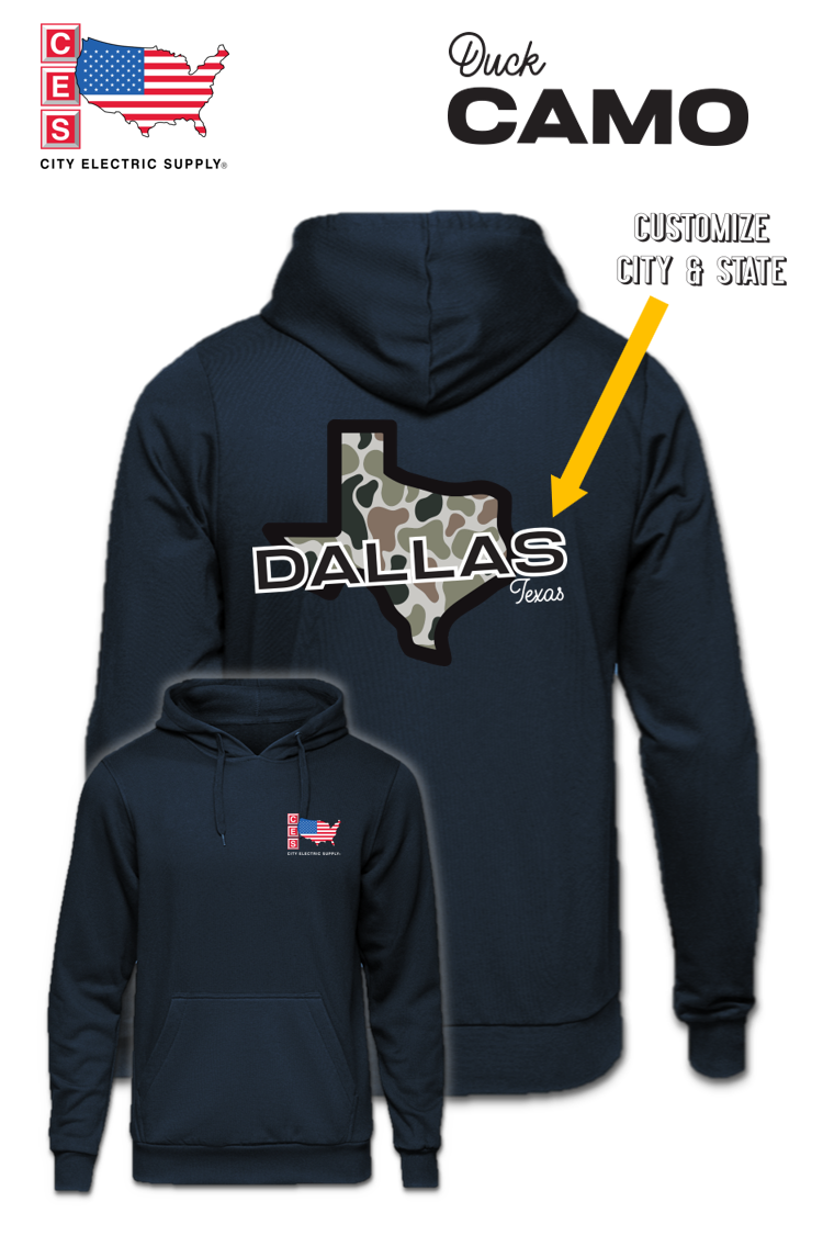 Hooded Sweatshirt - Duck Camo - CUSTOM