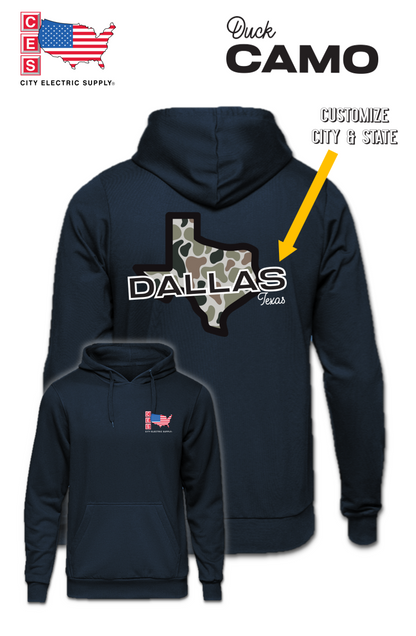 Hooded Sweatshirt - Duck Camo - CUSTOM