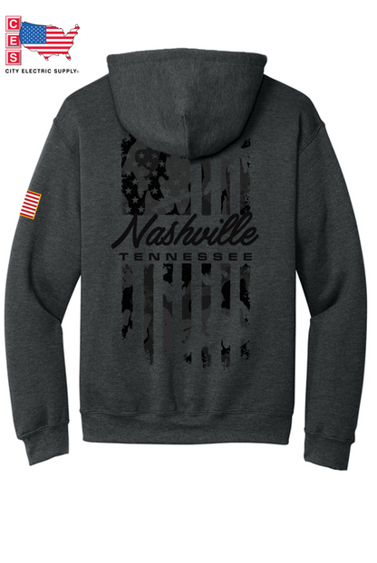 Hooded Sweatshirt - CAMO FLAG - CUSTOM