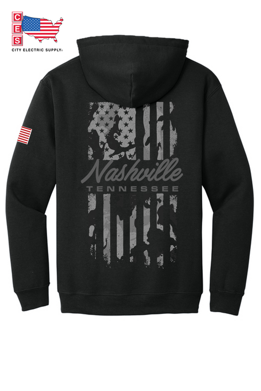 Hooded Sweatshirt - CAMO FLAG - CUSTOM