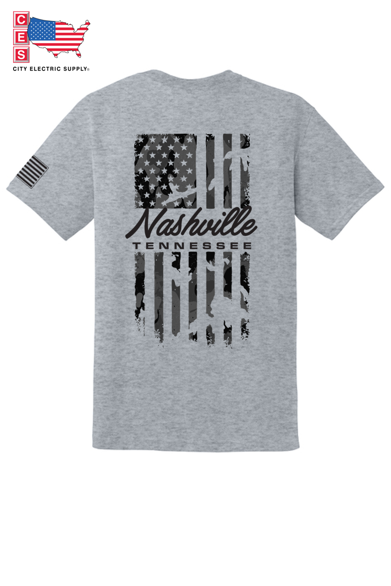 Core Blend Tee - CAMO FLAG - CUSTOM