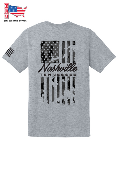 Core Blend Tee - CAMO FLAG - CUSTOM