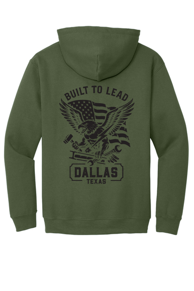 Hooded Sweatshirt - Built To Lead - CUSTOM