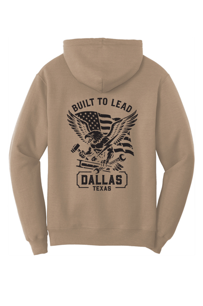 Hooded Sweatshirt - Built To Lead - CUSTOM