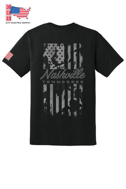 Core Blend Tee - CAMO FLAG - CUSTOM