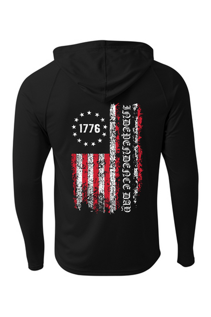 Cooling Performance Long Sleeve Hooded - Independence Day