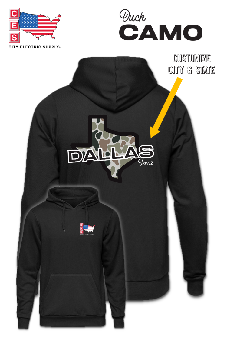 Hooded Sweatshirt - Duck Camo - CUSTOM