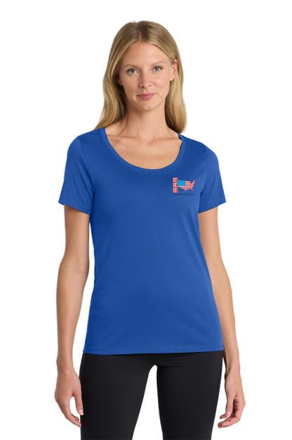 Nike Women's Dri-FIT Cotton/Poly Scoop Neck Tee