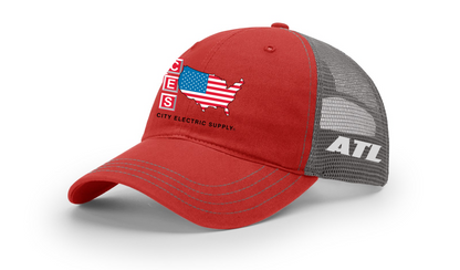 Richardson 111P GARMENT WASHED PRINTED TRUCKER - CUSTOM