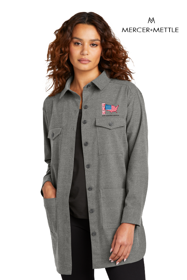 Mercer+Mettle® Women’s Long Sleeve Twill Overshirt