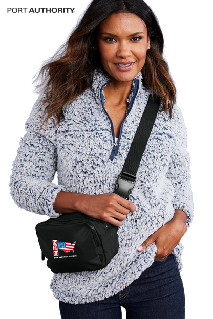 Port Authority® Matte Dual-Compartment Crossbody